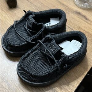 Hey Dude Kids Classic Black Moccasins